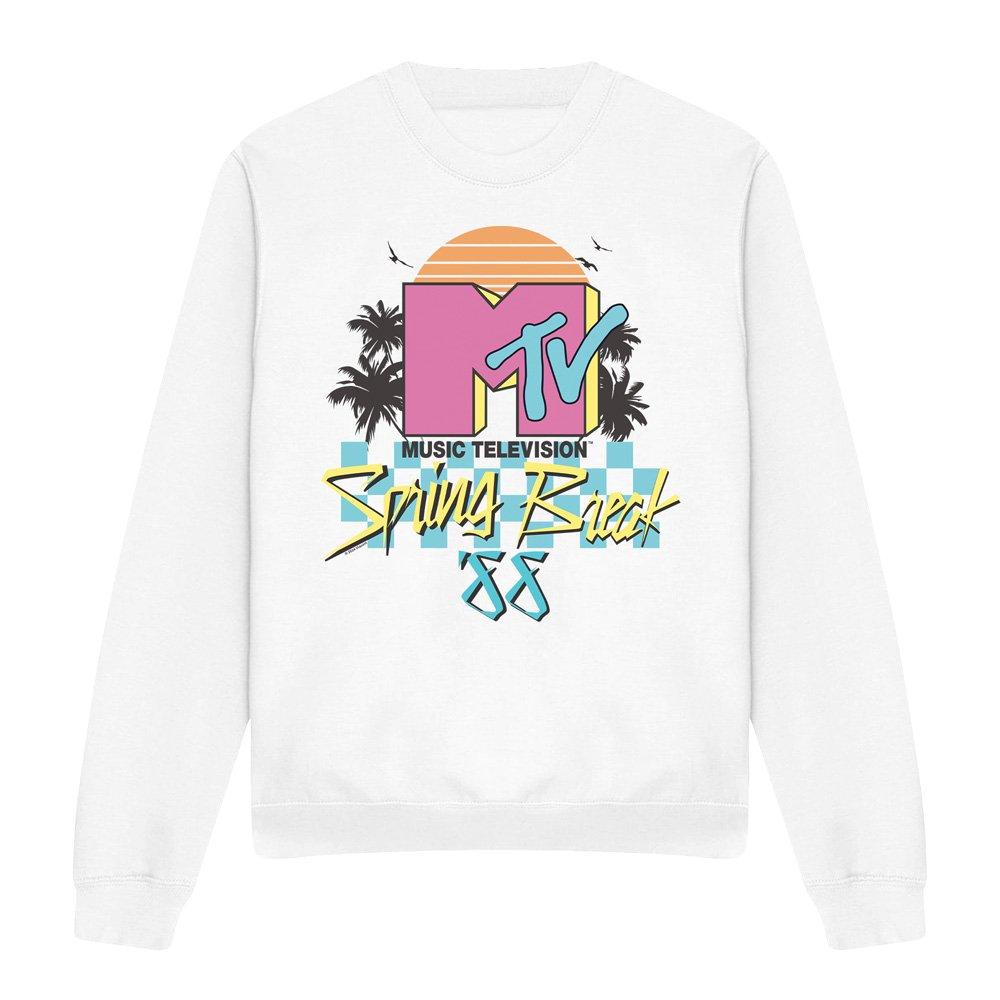 White - Other - MTV Spring Break Checkerboard Unisex Crew Sweatshi - 4