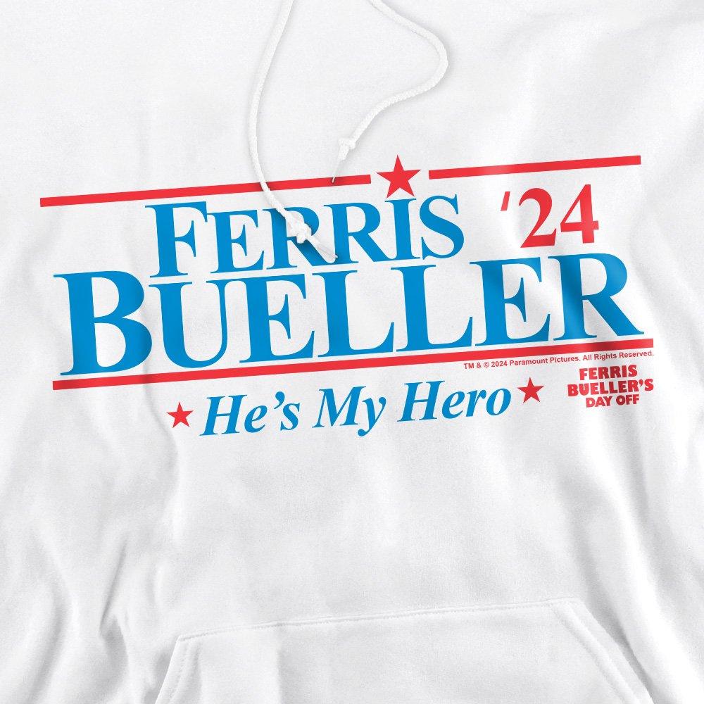 White - Other - Ferris Bueller 2024 President Unisex Hoodie White - 2