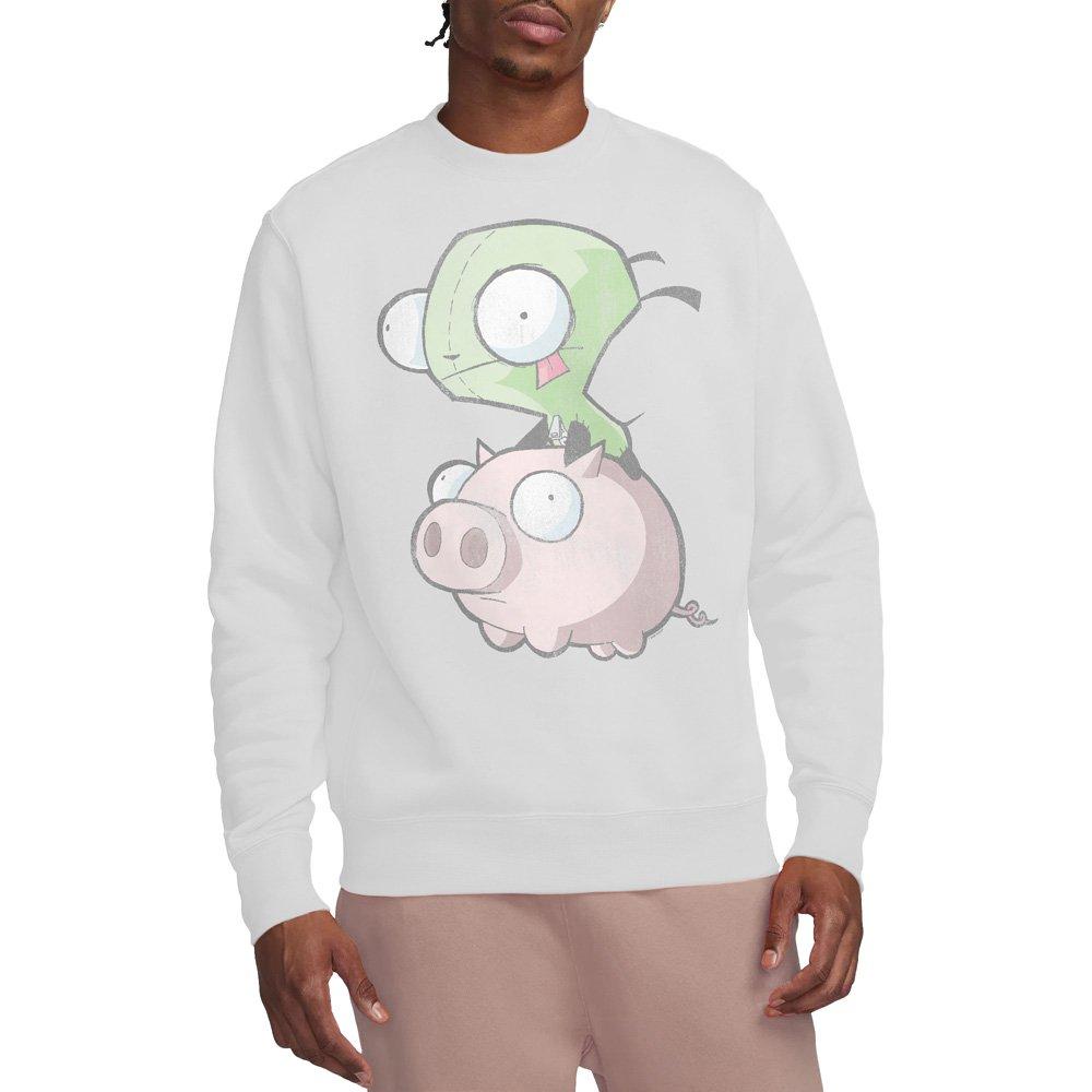 Other Invader Zim Gir And Pig Crew Sweatshirt White