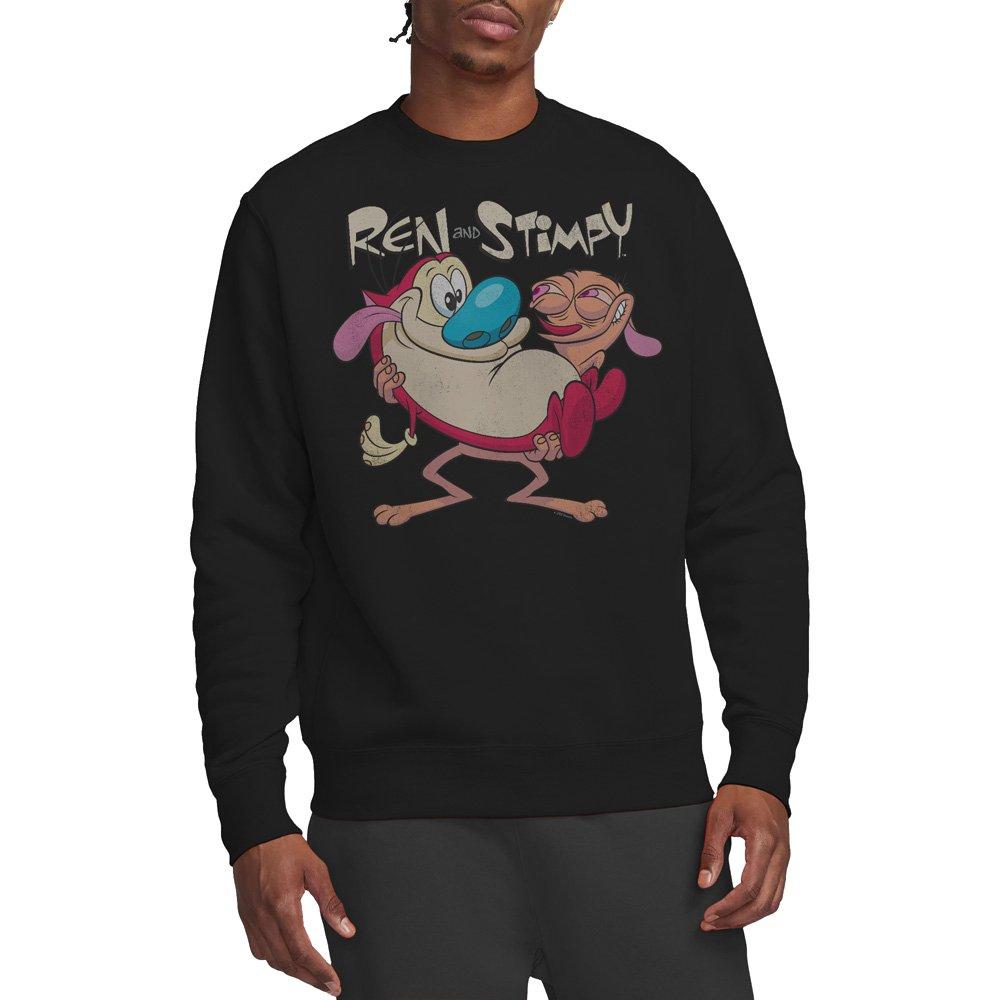 Black - Other - Ren And Stimpy Two Of A Kind Crew Sweatshirt Blac - 1