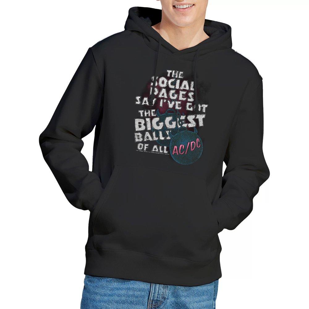 Black - ACDC - AC DC Big Balls Hoddie Black - 1