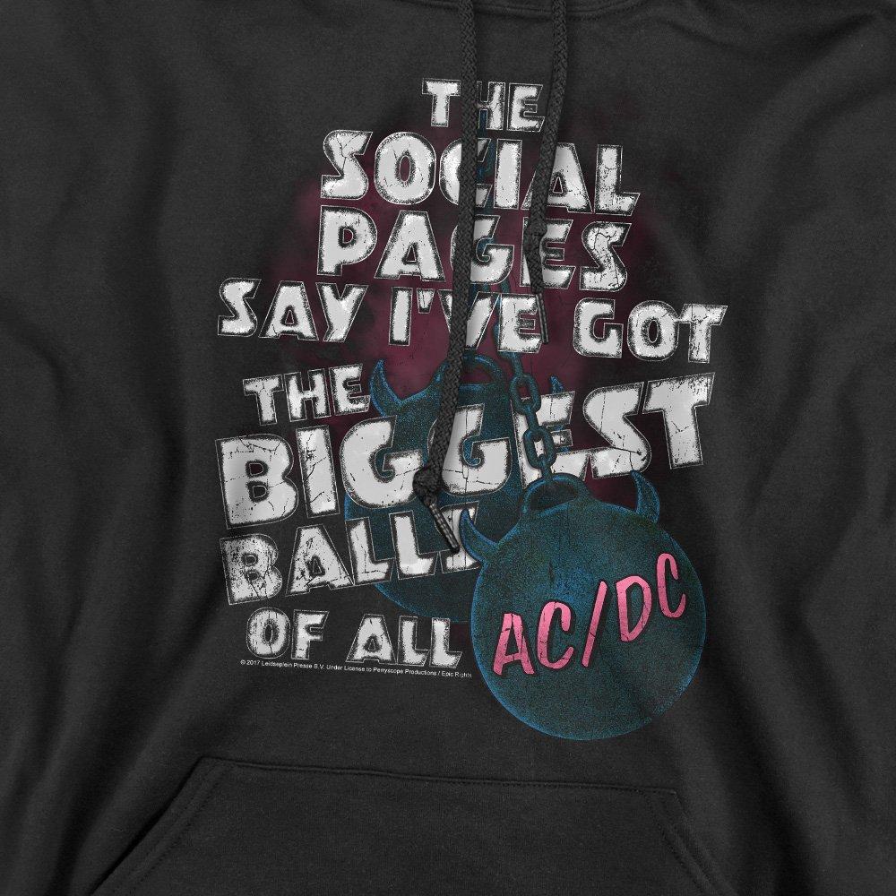 Black - ACDC - AC DC Big Balls Hoddie Black - 2