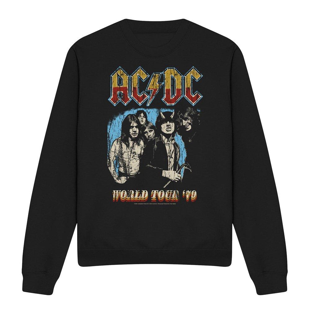 Black - ACDC - AC DC World Tour 79 Crew Sweatshirt Black - 4