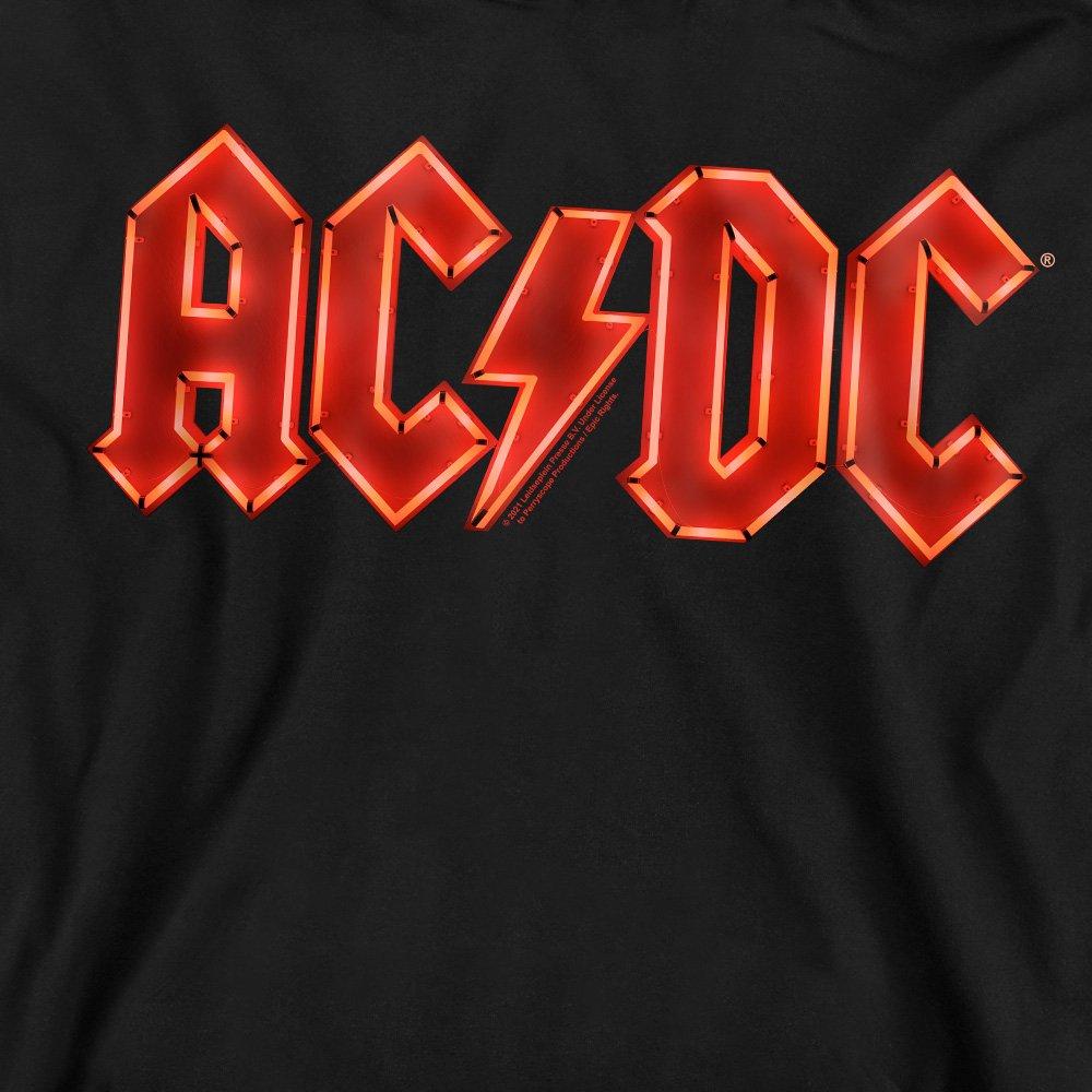 Black - ACDC - AC DC Pwr Up Logo Crew Sweatshirt Black - 2