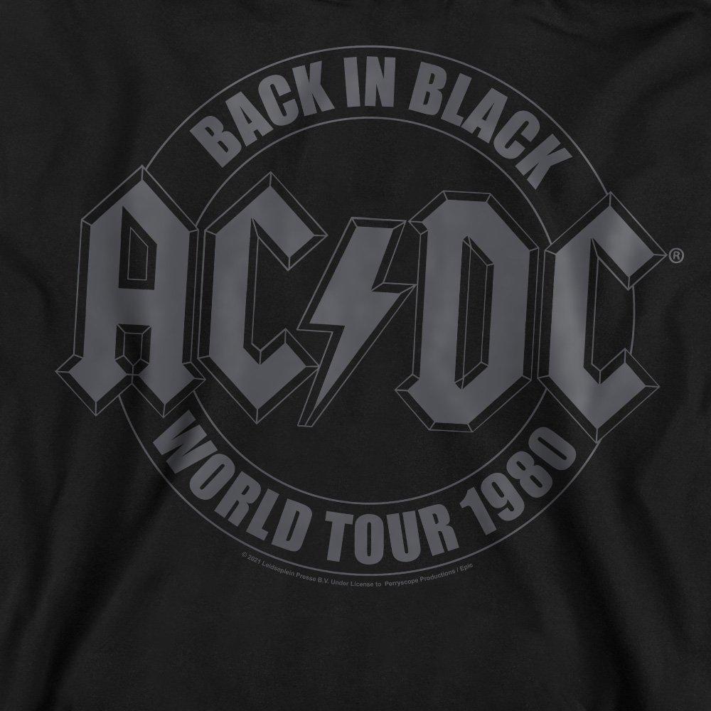 Black - ACDC - AC DC Tour Emblem Crew Sweatshirt Black - 2