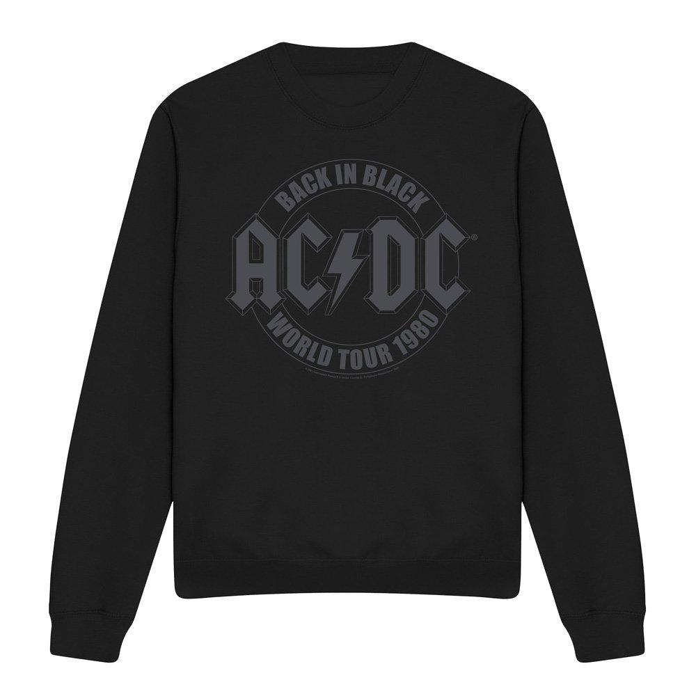 Black - ACDC - AC DC Tour Emblem Crew Sweatshirt Black - 4