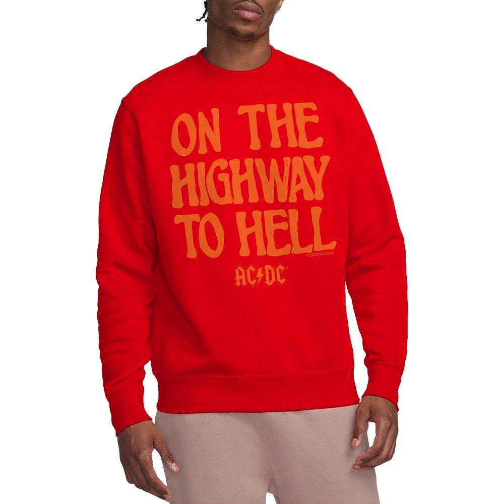 ACDC AC DC The We Salute You Crew Sweatshirt Red