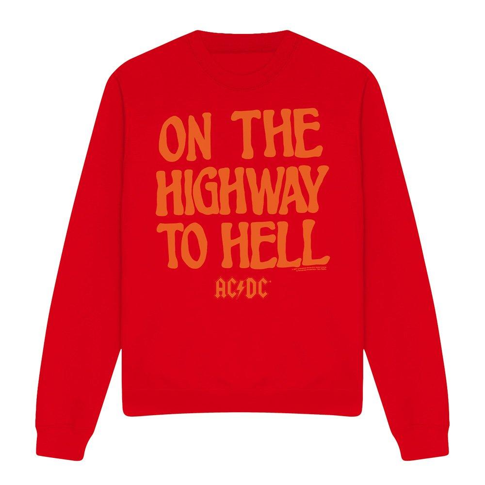 Red - ACDC - AC DC The We Salute You Crew Sweatshirt Red - 4