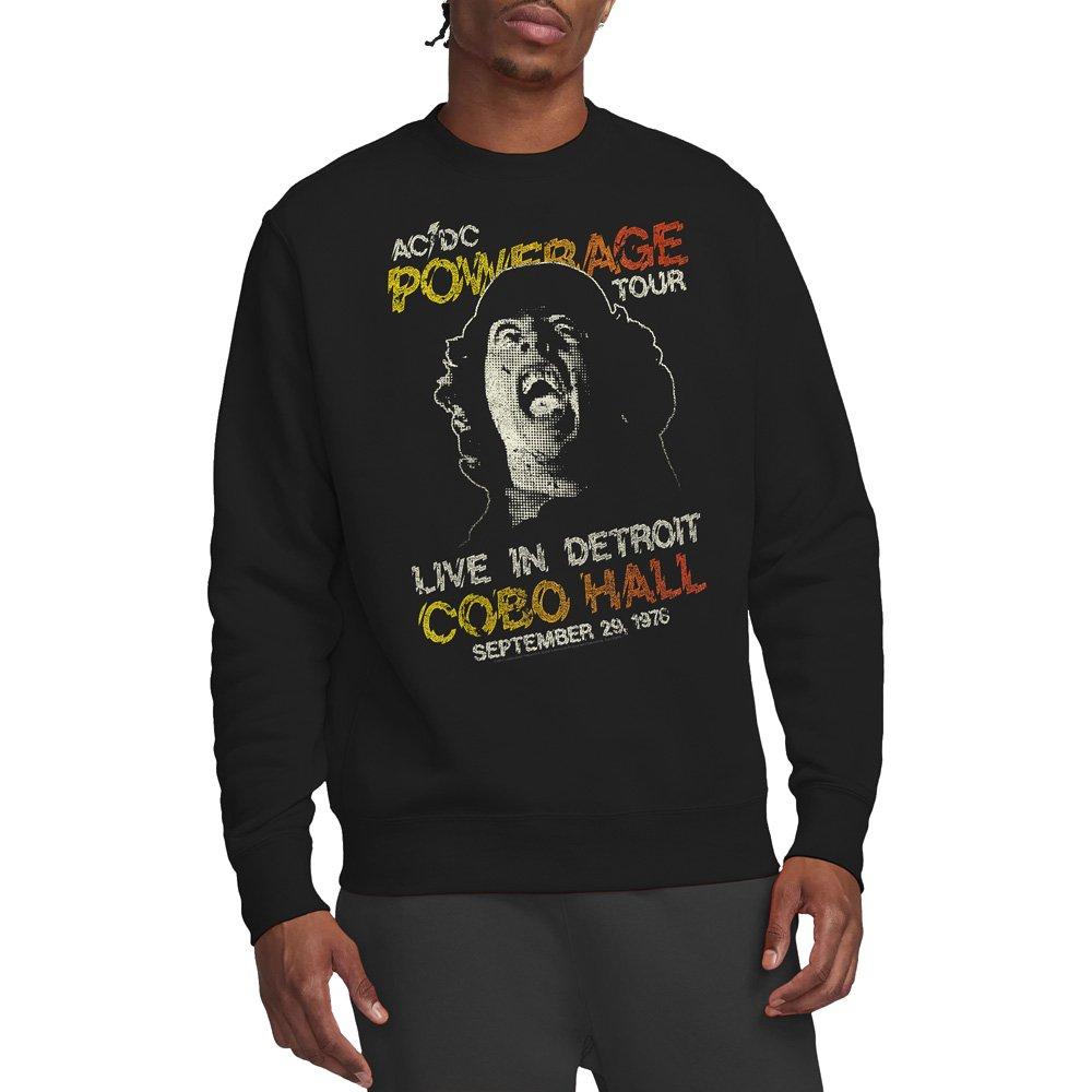 Black - ACDC - AC DC Powerage Tour Crew Sweatshirt Black - 1