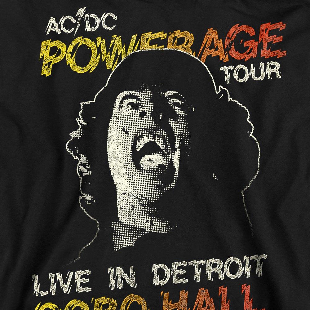 Black - ACDC - AC DC Powerage Tour Crew Sweatshirt Black - 2