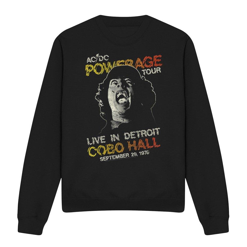 Black - ACDC - AC DC Powerage Tour Crew Sweatshirt Black - 4