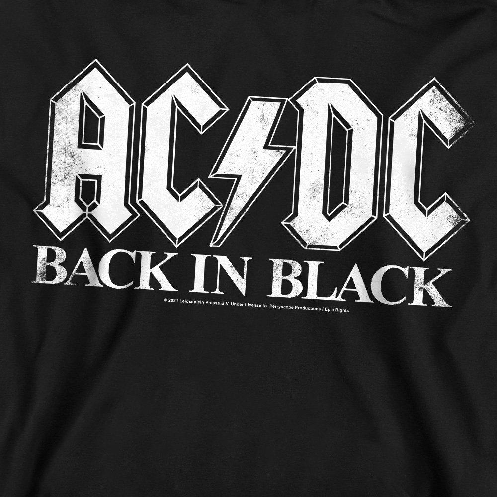 Black - ACDC - AC DC Back In Black Crew Sweatshirt Black - 2