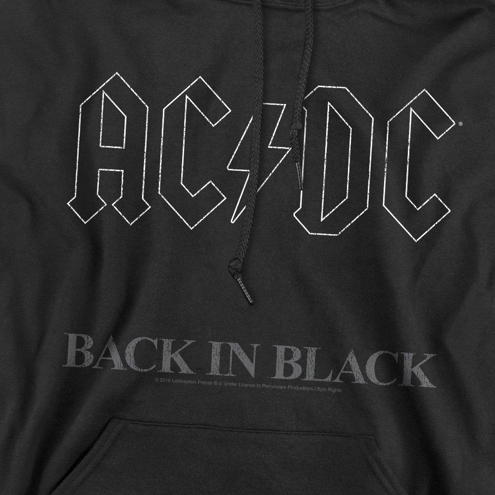 Black - ACDC - Acdc Back In Black Hoodie Black - 2