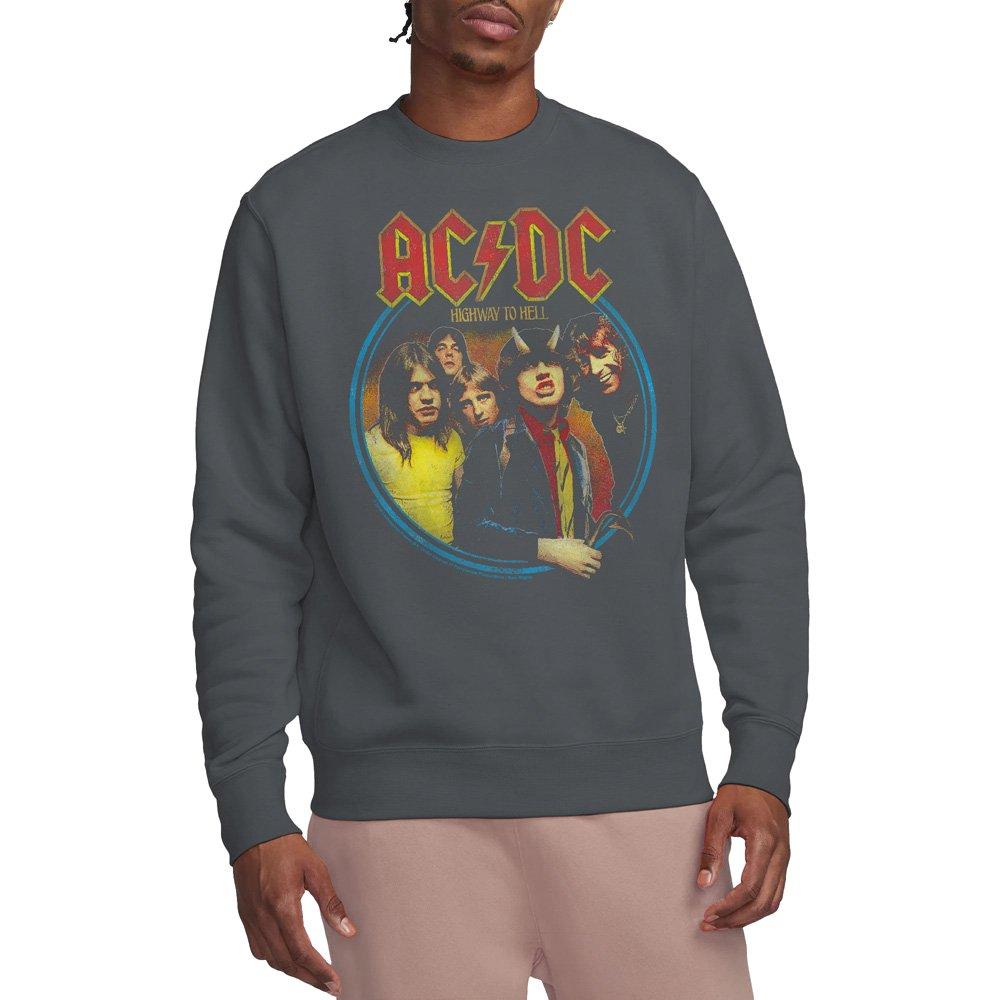 Charcoal - ACDC - AC DC Highway To Hell Crew Sweatshirt Charcoal - 1