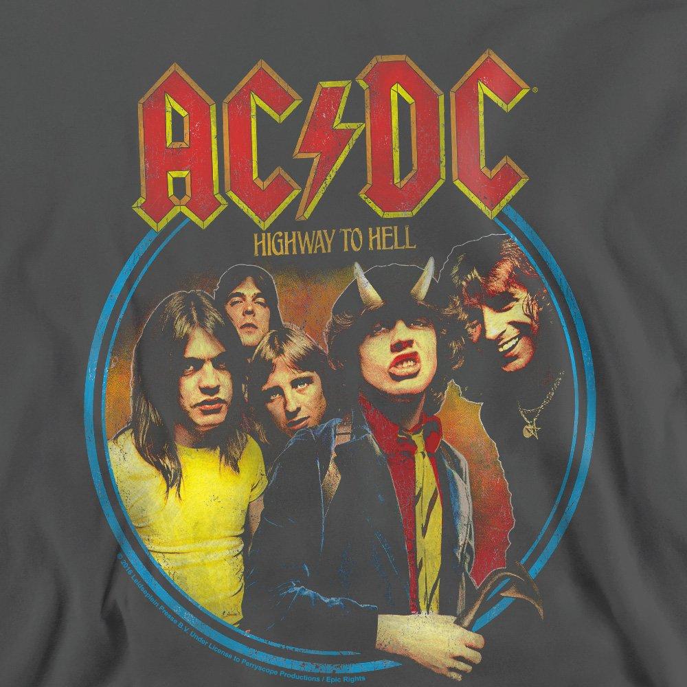 Charcoal - ACDC - AC DC Highway To Hell Crew Sweatshirt Charcoal - 2