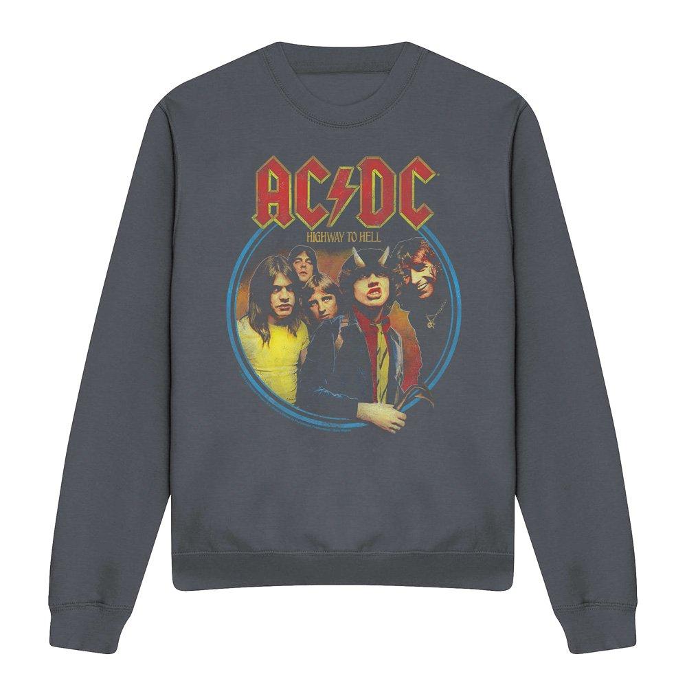 Charcoal - ACDC - AC DC Highway To Hell Crew Sweatshirt Charcoal - 4