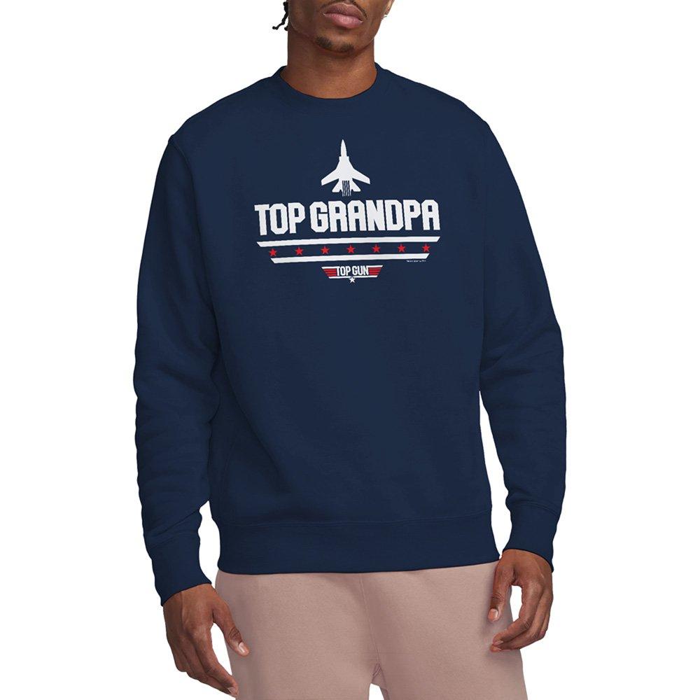 Navy - Top Gun - Top Gun FatherS Day Top Grandpa Unisex Crew Sweat - 1