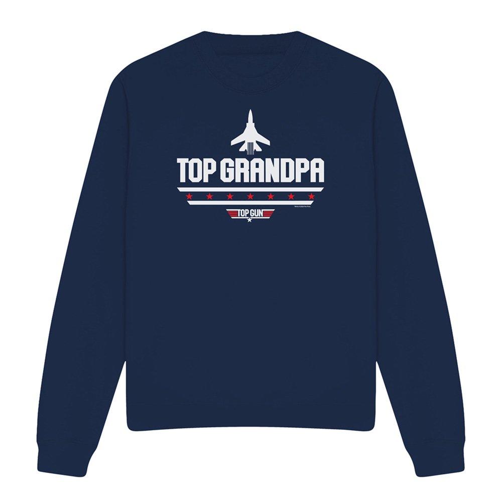 Navy - Top Gun - Top Gun FatherS Day Top Grandpa Unisex Crew Sweat - 4