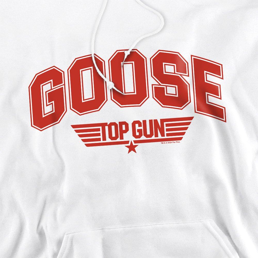 White - Top Gun - Top Gun Goose Varsity Unisex Hoodie White - 2