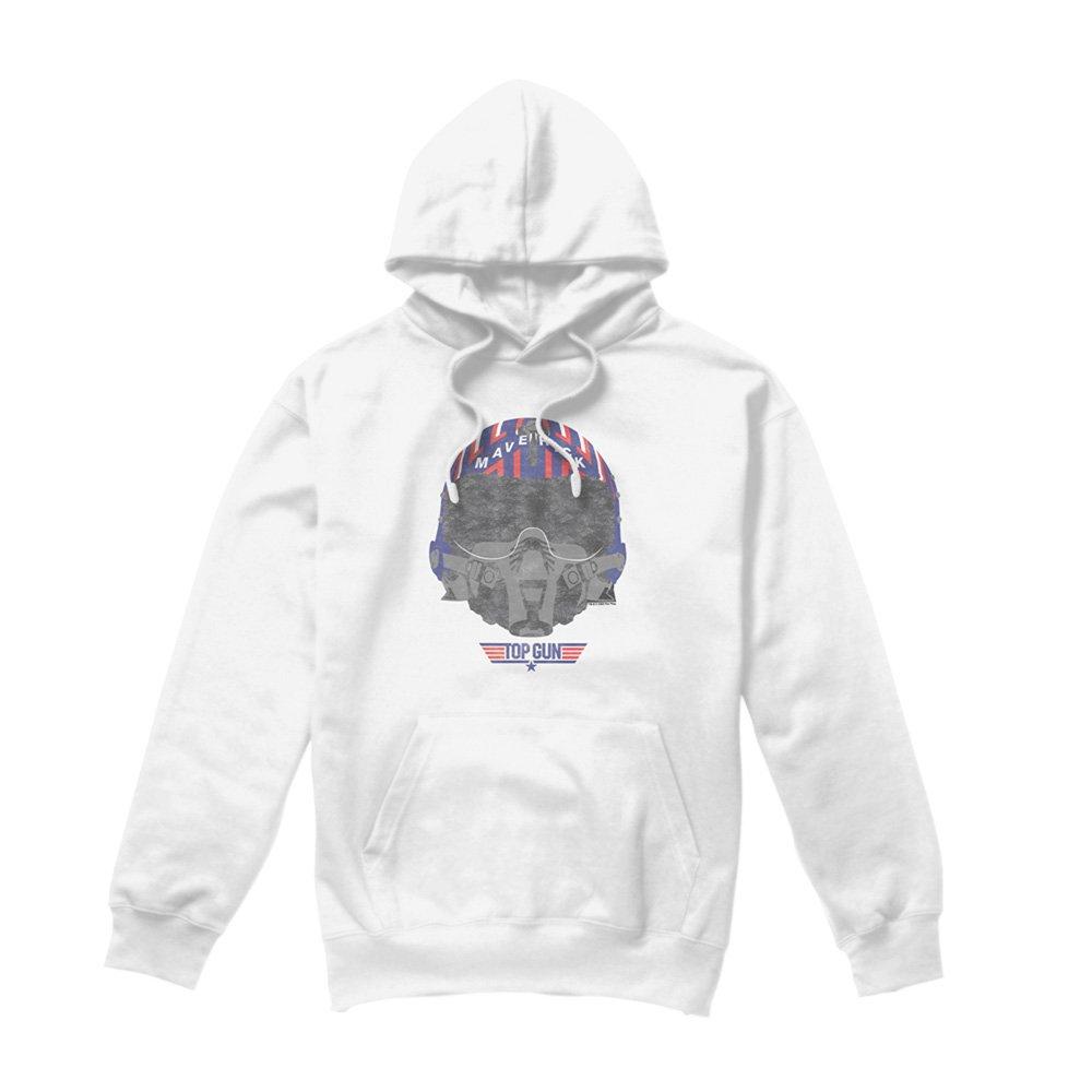 White - Top Gun - Paramount Top Gun Helmet Hoddie White - 4