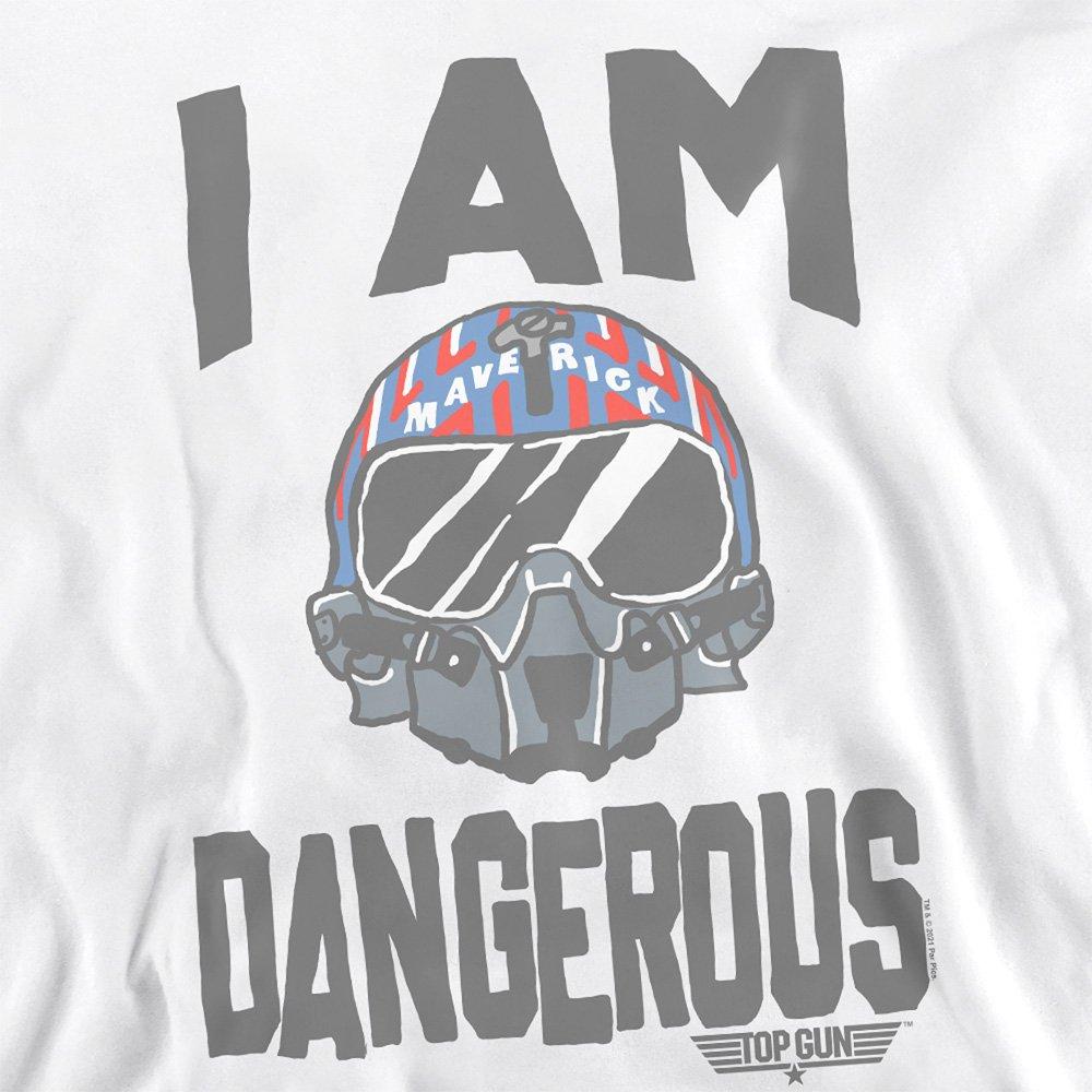 White - Top Gun - Top Gun The I Am Dangerous Unisex Crew Sweatshirt - 2