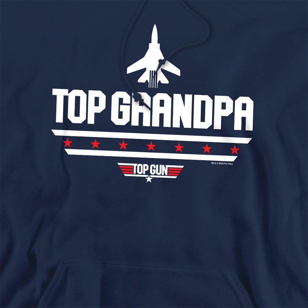 Navy - Top Gun - Top Gun FatherS Day Top Grandpa Unisex Hoodie Na - 2