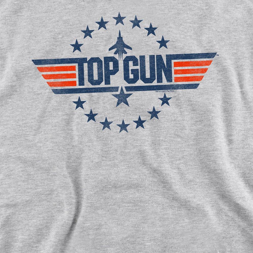 Light Grey - Top Gun - Top Gun Star Logo Sweatshirt Athletic Heather - 2