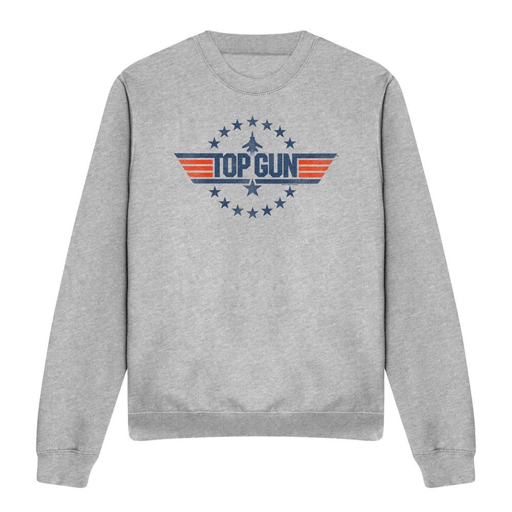 Light Grey - Top Gun - Top Gun Star Logo Sweatshirt Athletic Heather - 4