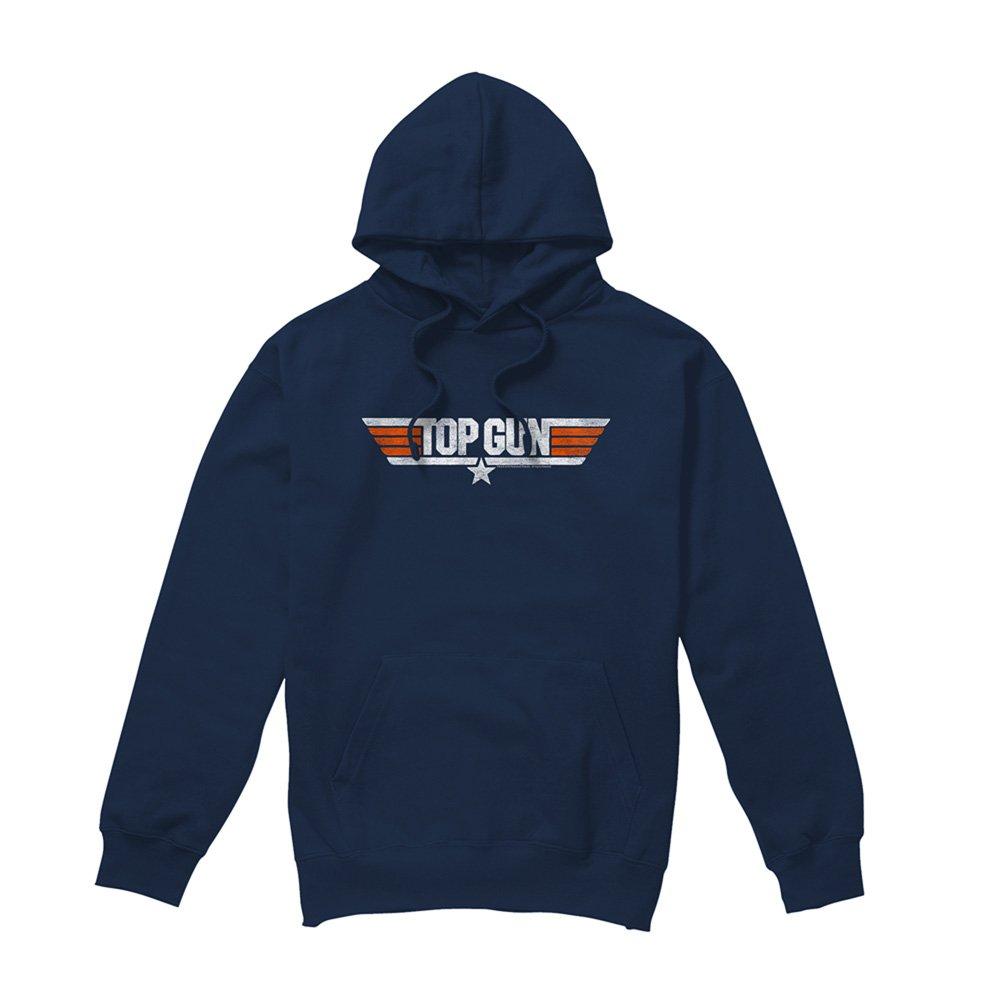 Navy - Top Gun - Top Gun Distressed Logo Hoodie Navy - 4