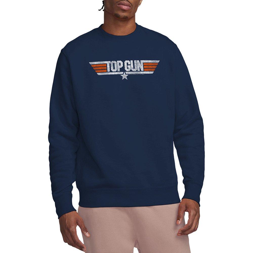 Navy - Top Gun - Top Gun Distressed Logo Crew Sweatshirt Navy - 1