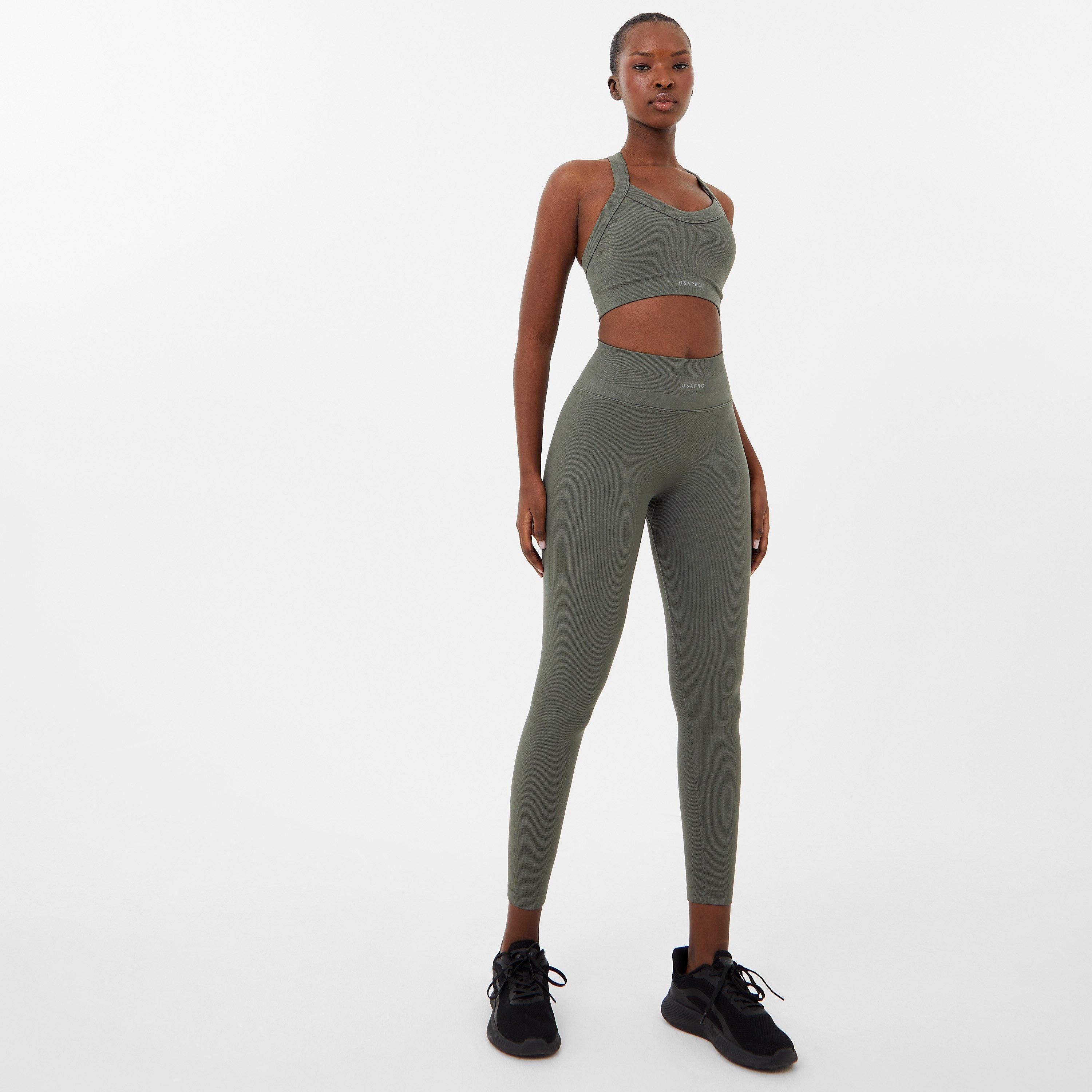 Lys Khaki - USA Pro - x Sophie Habboo Heart Shaped Waistband Legging - 4