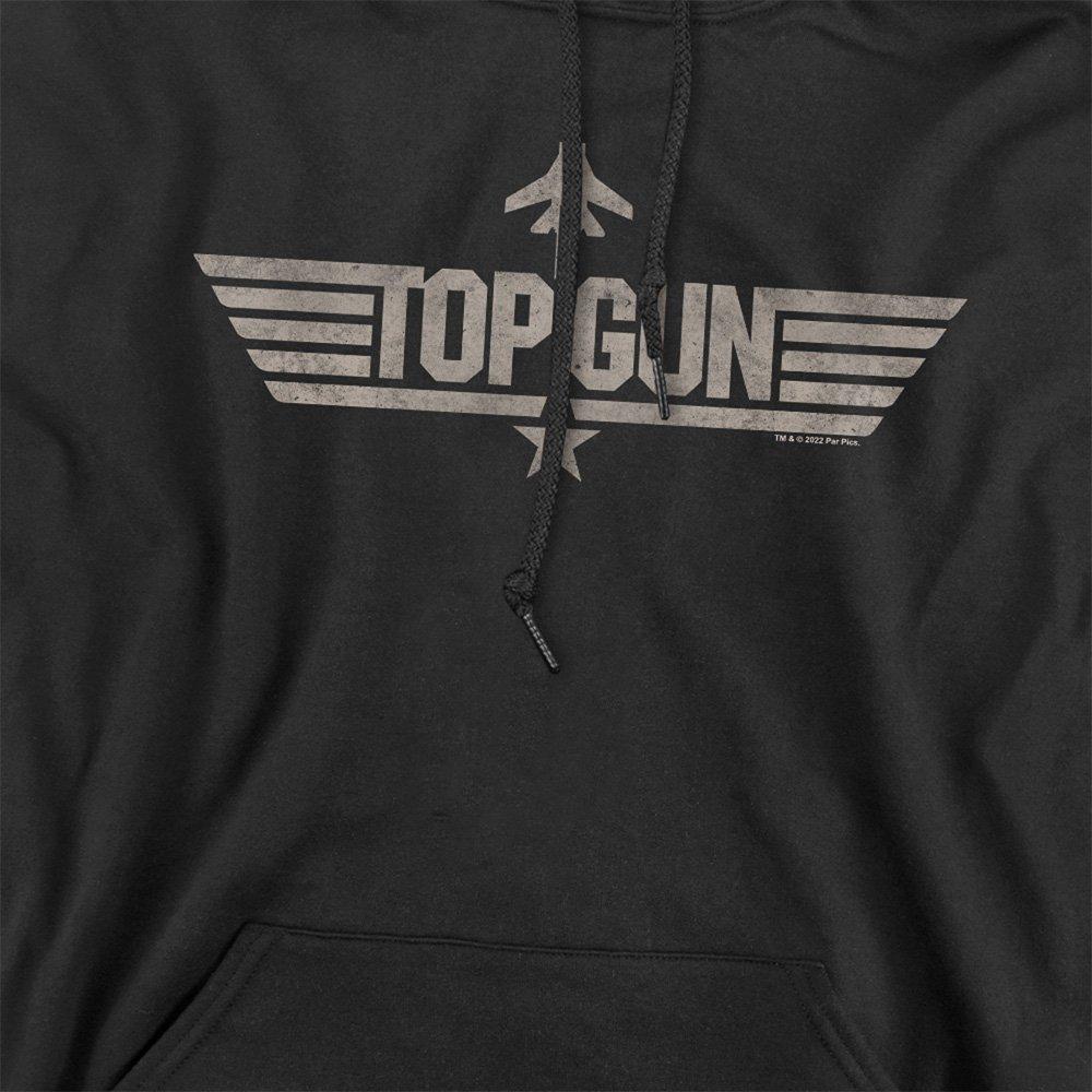 Black - Top Gun - Paramount - Top Gun Monotoned Logo Hoodie Black - 2