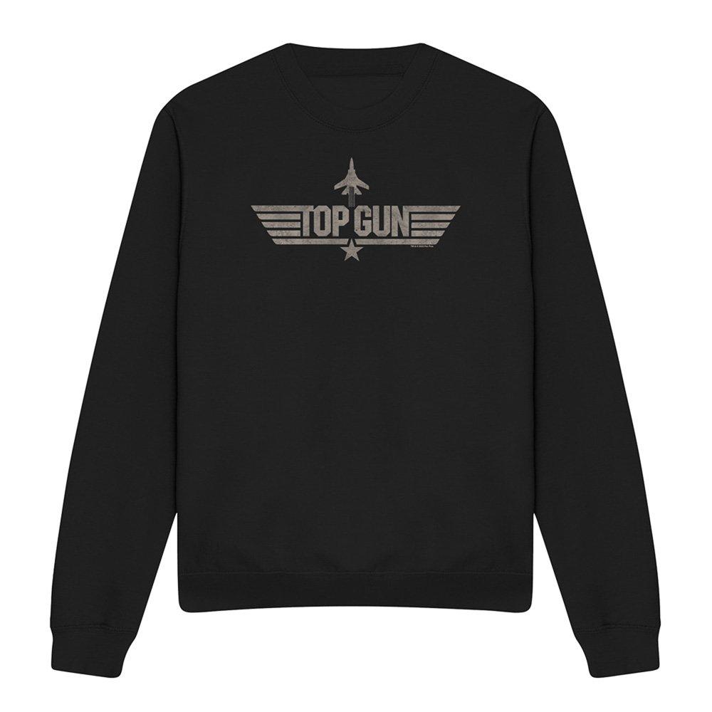 Black - Top Gun - Paramount Top Gun Monotoned Logo Crew Sweatshirt - 4