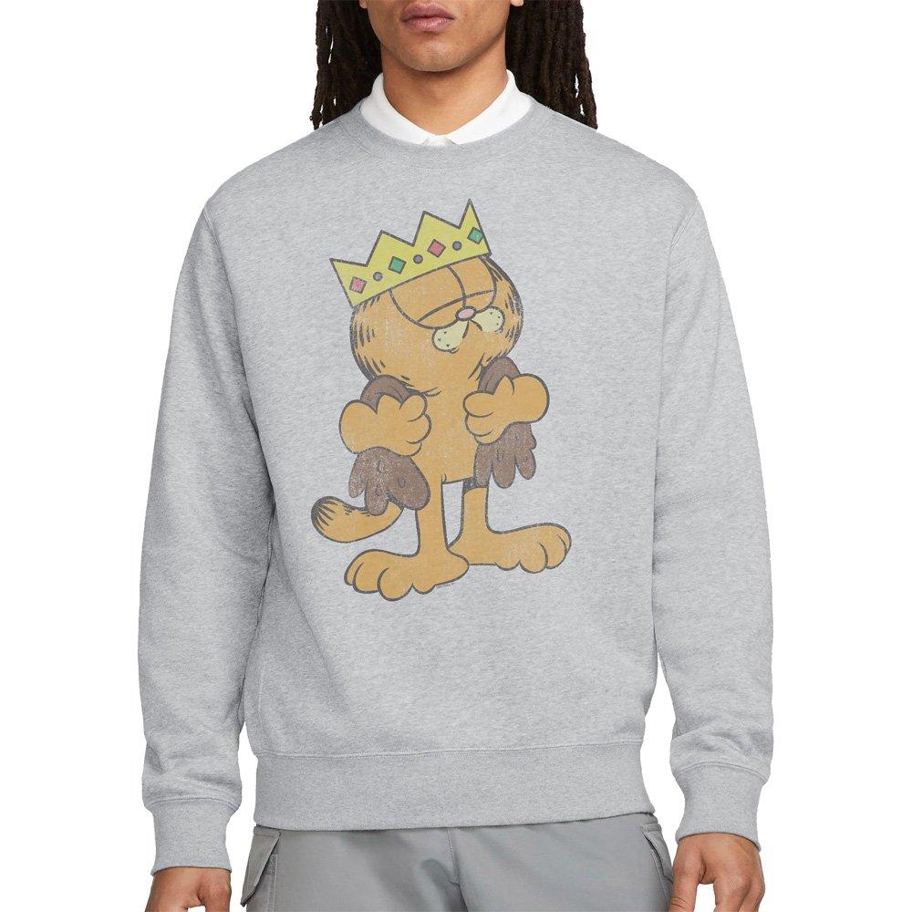 Light Grey - Garfield - Garfield King Garfield Crew Sweatshirt Athletic H - 1