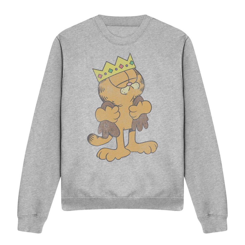 Light Grey - Garfield - Garfield King Garfield Crew Sweatshirt Athletic H - 4
