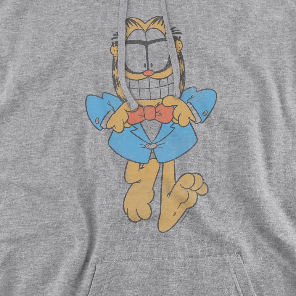 Light Grey - Garfield - Garfield Dapper Cat Hoddie Athletic Heather - 2