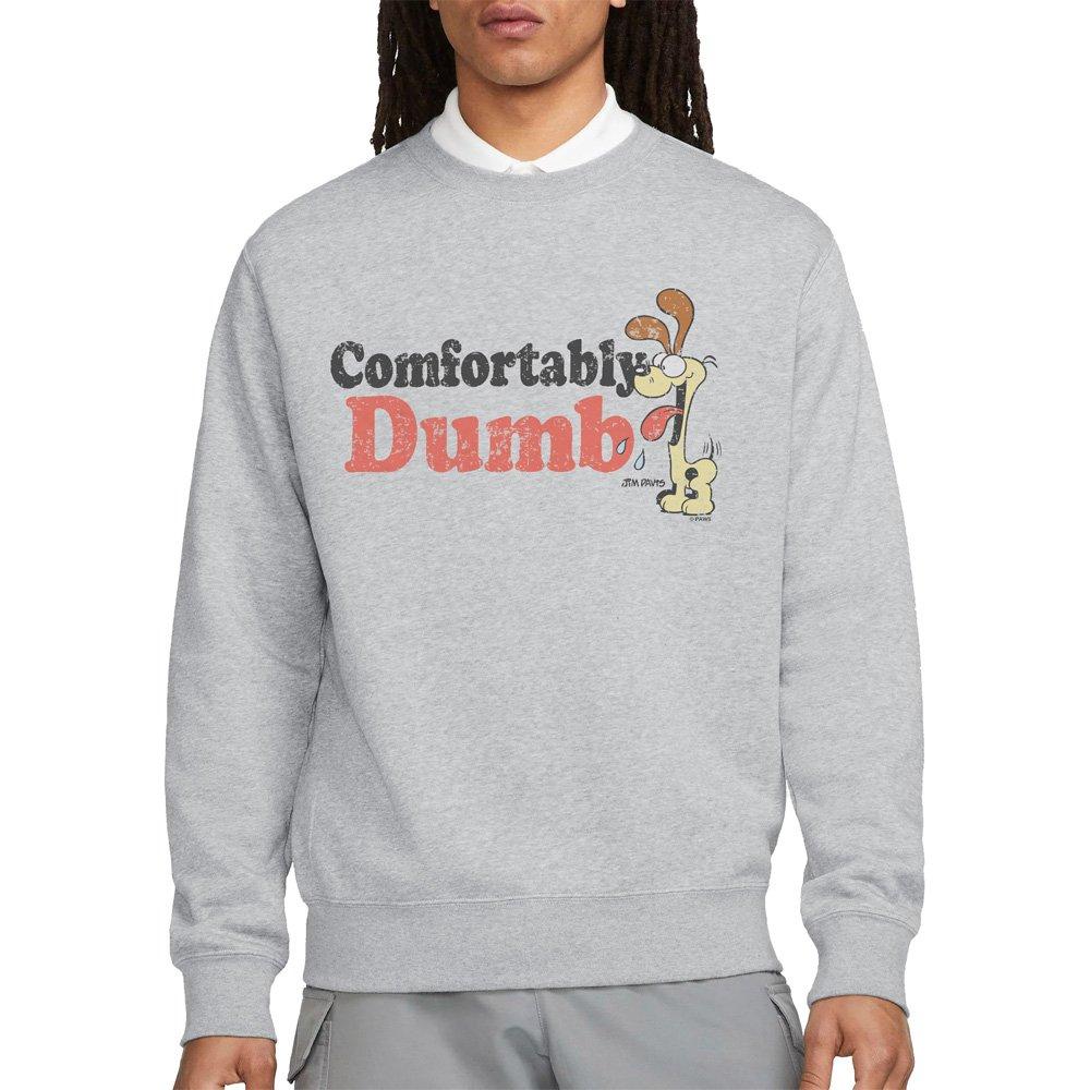 Light Grey - Garfield - Garfield Comfortably Dumb Crew Sweatshirt Athleti - 1