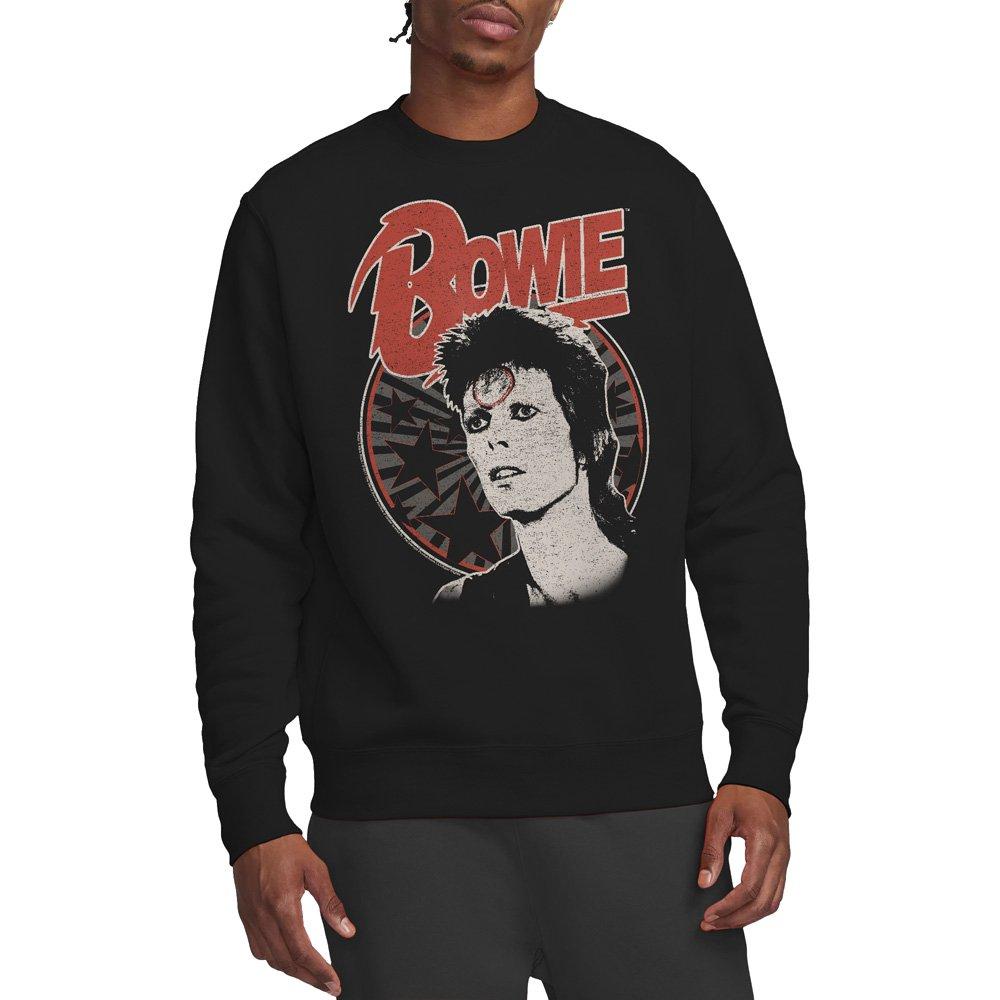 Black - David Bowie - David Bowie Space Oddity Crew Sweatshirt Black - 1