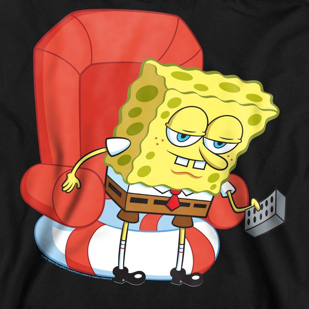 Black - Spongebob - Spongebob Head Out Meme Crew Sweatshirt Black - 2