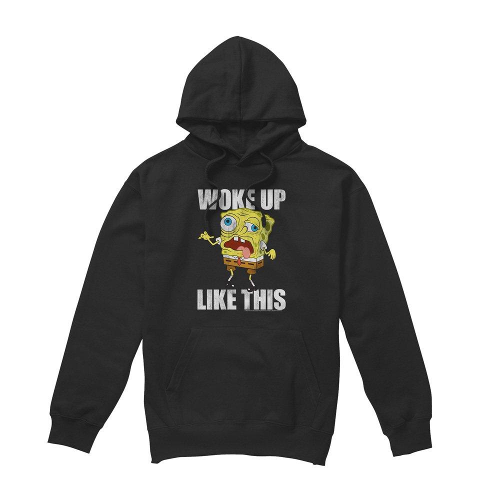 Black - Spongebob - Spongebob Woke Up Like This Meme Hoddie Black - 4