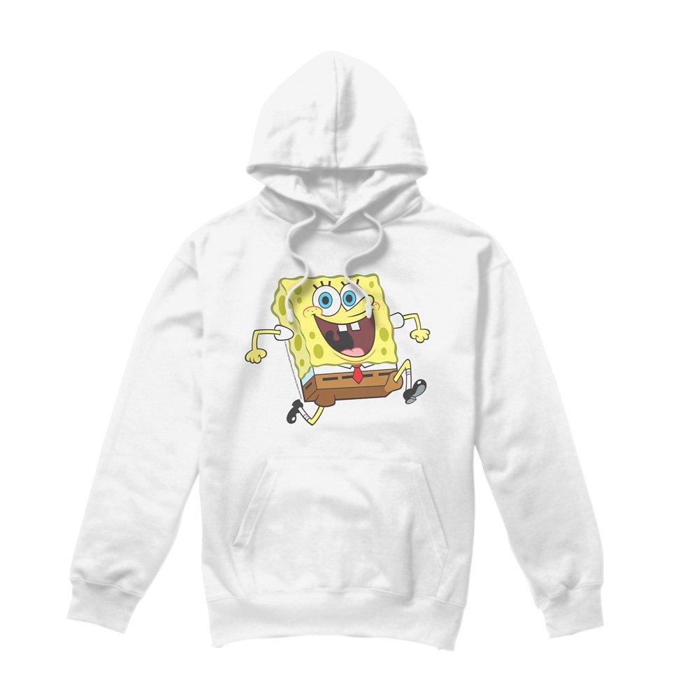 White - Spongebob - Spongebob Happy Running Spongebob Hoodie White - 4