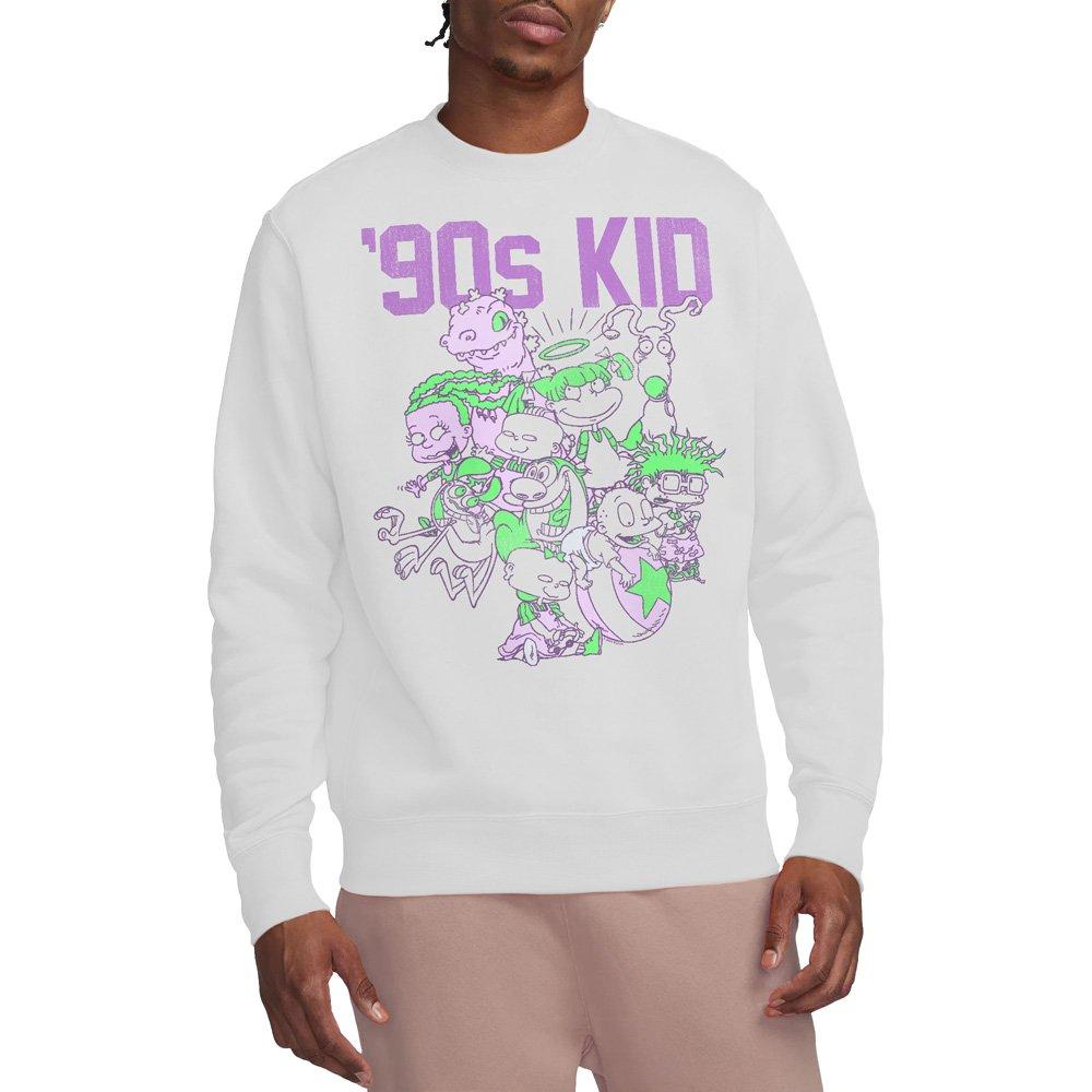 White - Nickelodeon - Nickelodeon 90S 90S Kid Crew Sweatshirt White - 1