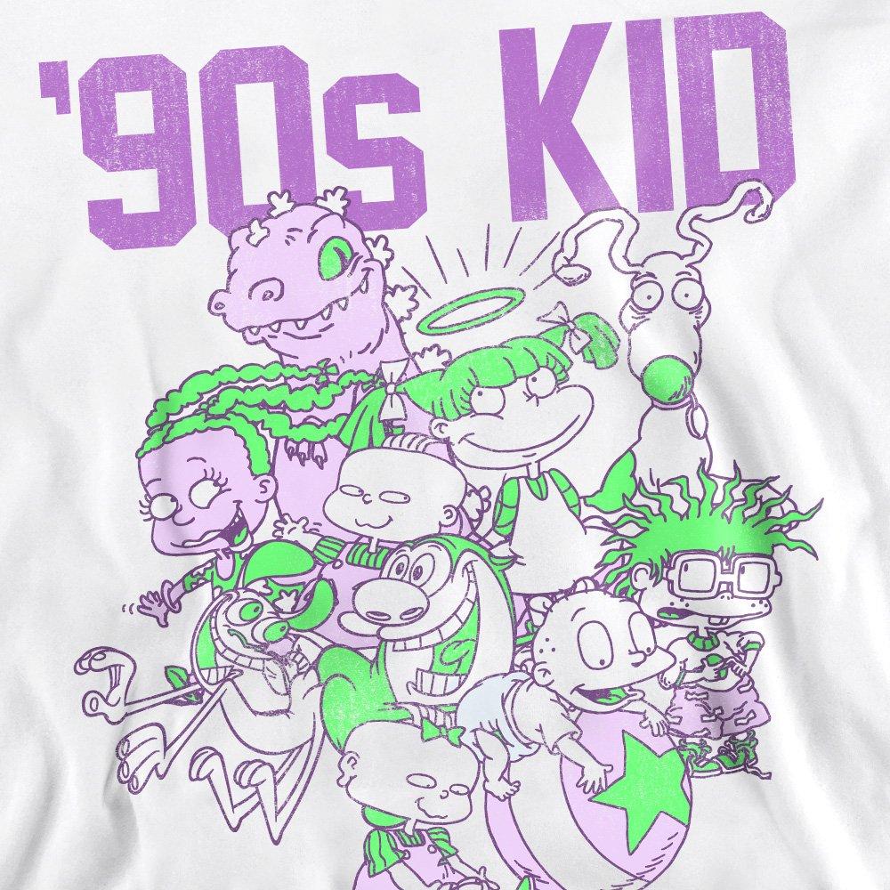 White - Nickelodeon - Nickelodeon 90S 90S Kid Crew Sweatshirt White - 2