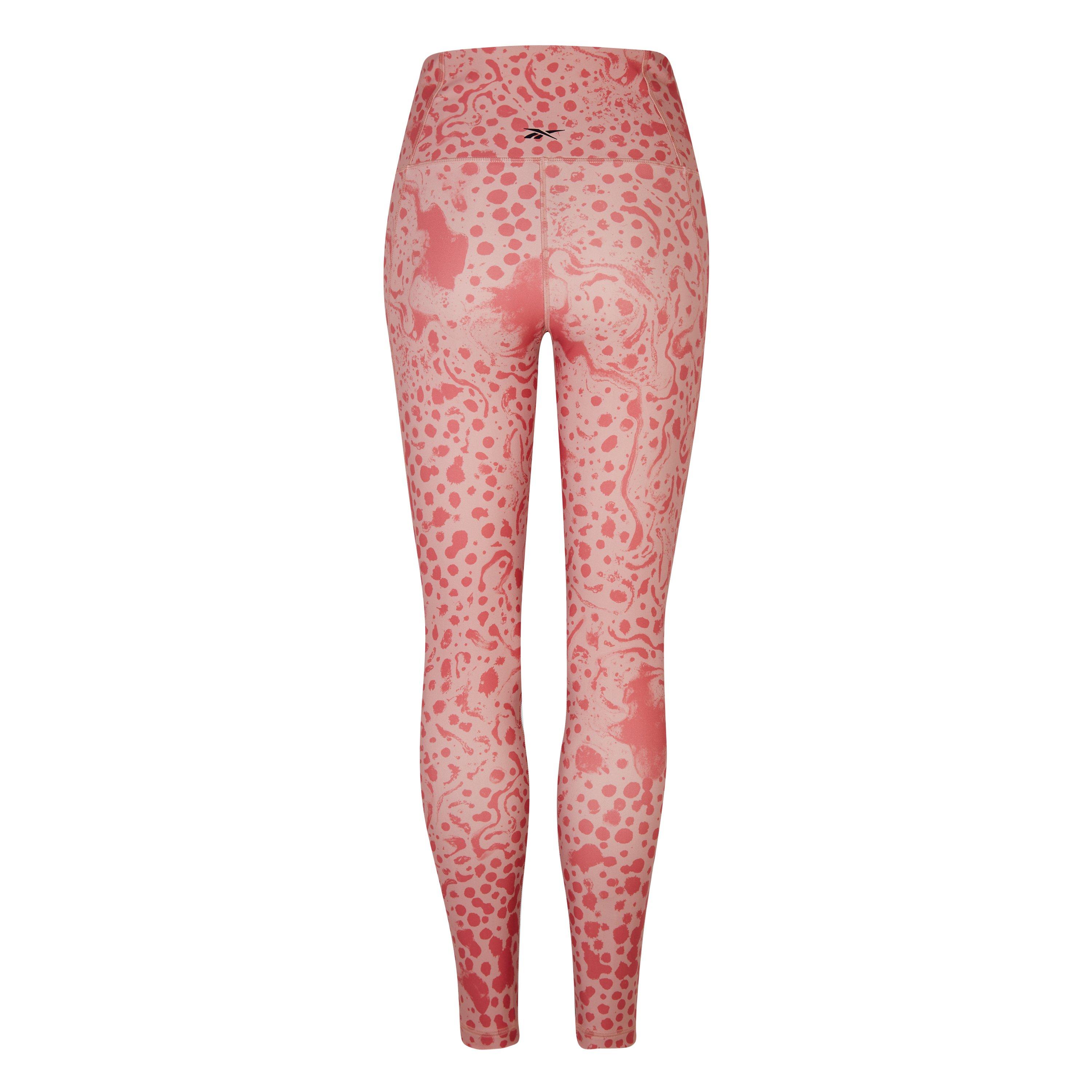 Canyon Coral - Reebok - Studio Lux Modern Safari Performance Gym Legging - 2