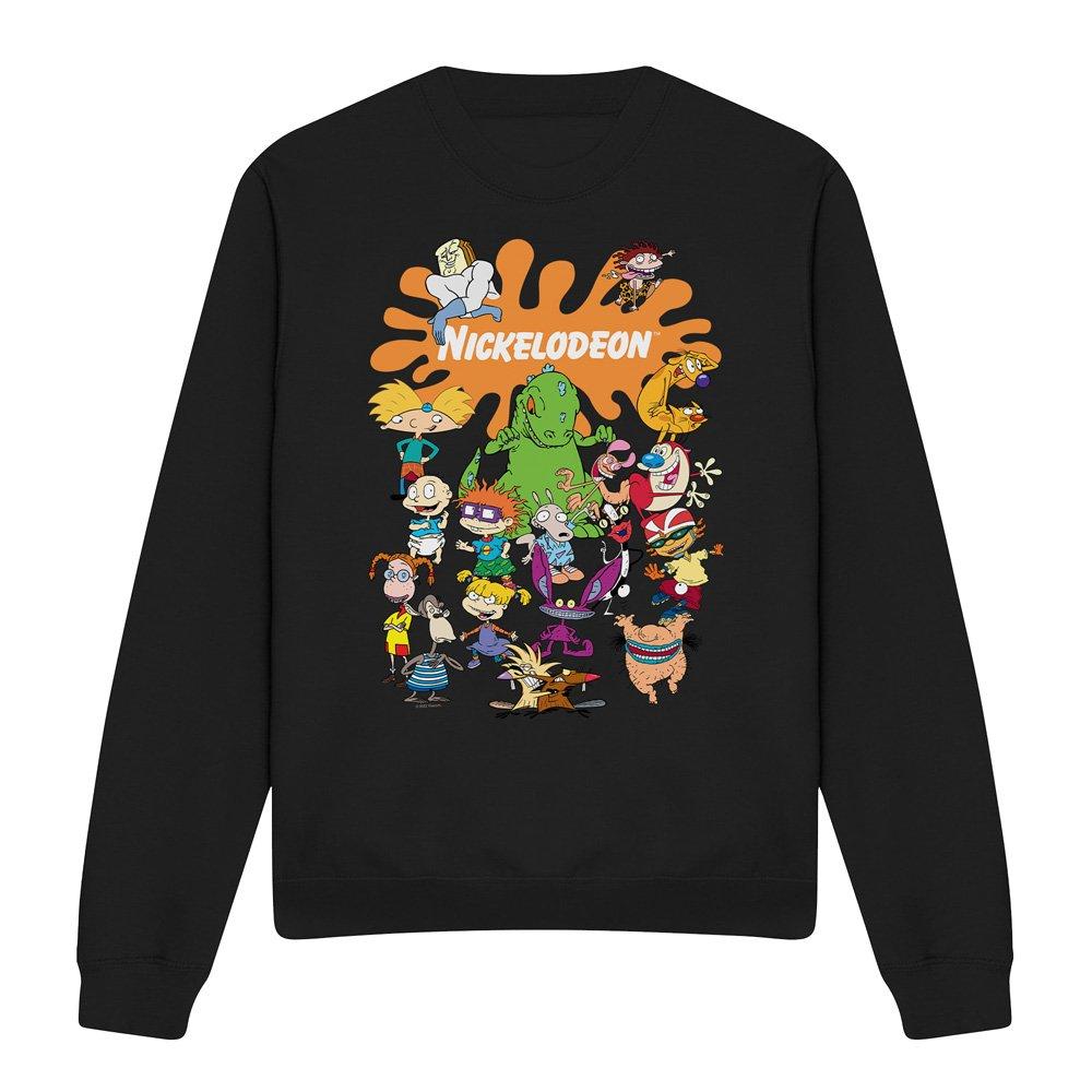 Black - Nickelodeon - Nickelodeon Brand Nick Splat Group Crew Sweatshirt - 4