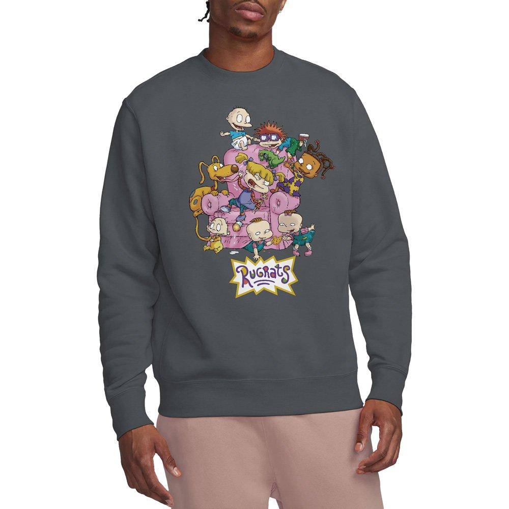 Nickelodeon Men's Rugrats Rugrats Chair Crew Sweatshirt Charcoal - XL