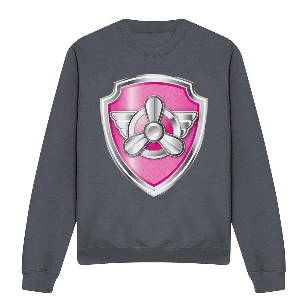 Charcoal - Paw Patrol - Paw Patrol Skye Badge Crew Sweatshirt Charcoal - 4