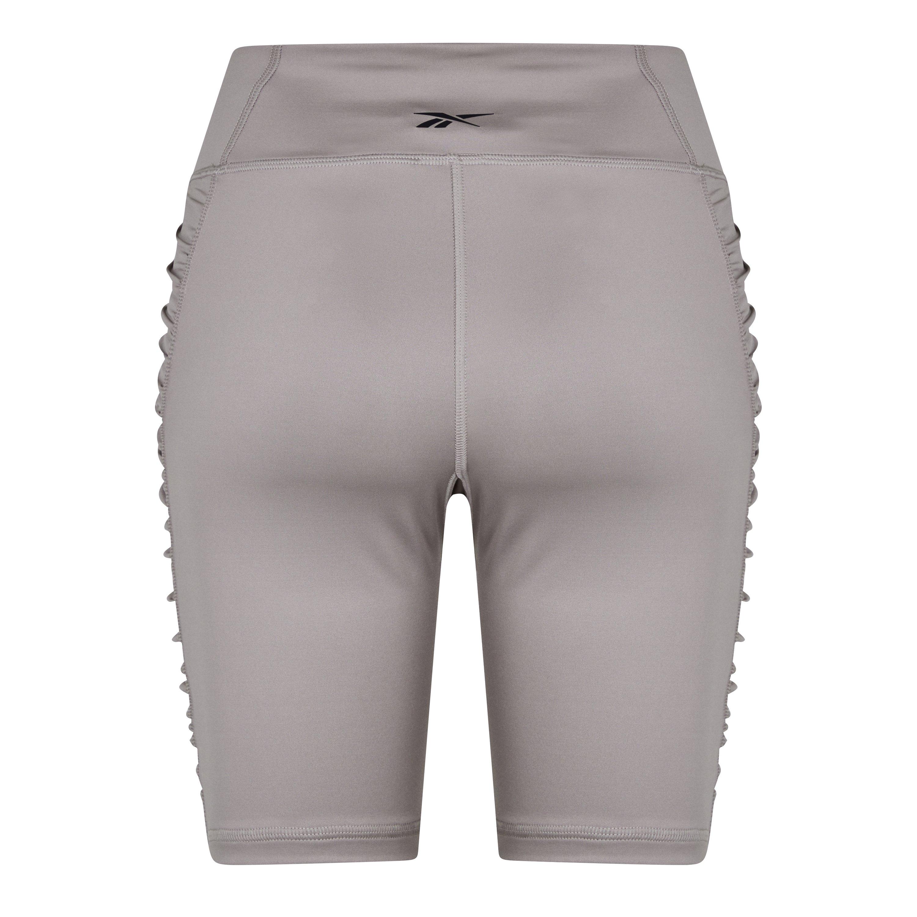 Boulder Grey - Reebok - Studio Ruched High-Rise Performance Gym Legging - 2