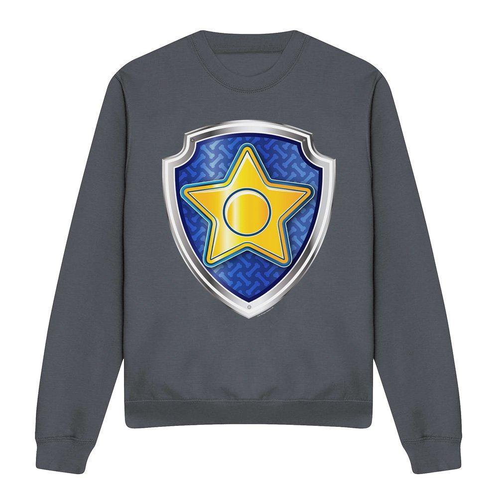 Charcoal - Paw Patrol - Paw Patrol Chase Badge Crew Sweatshirt Charcoal - 4