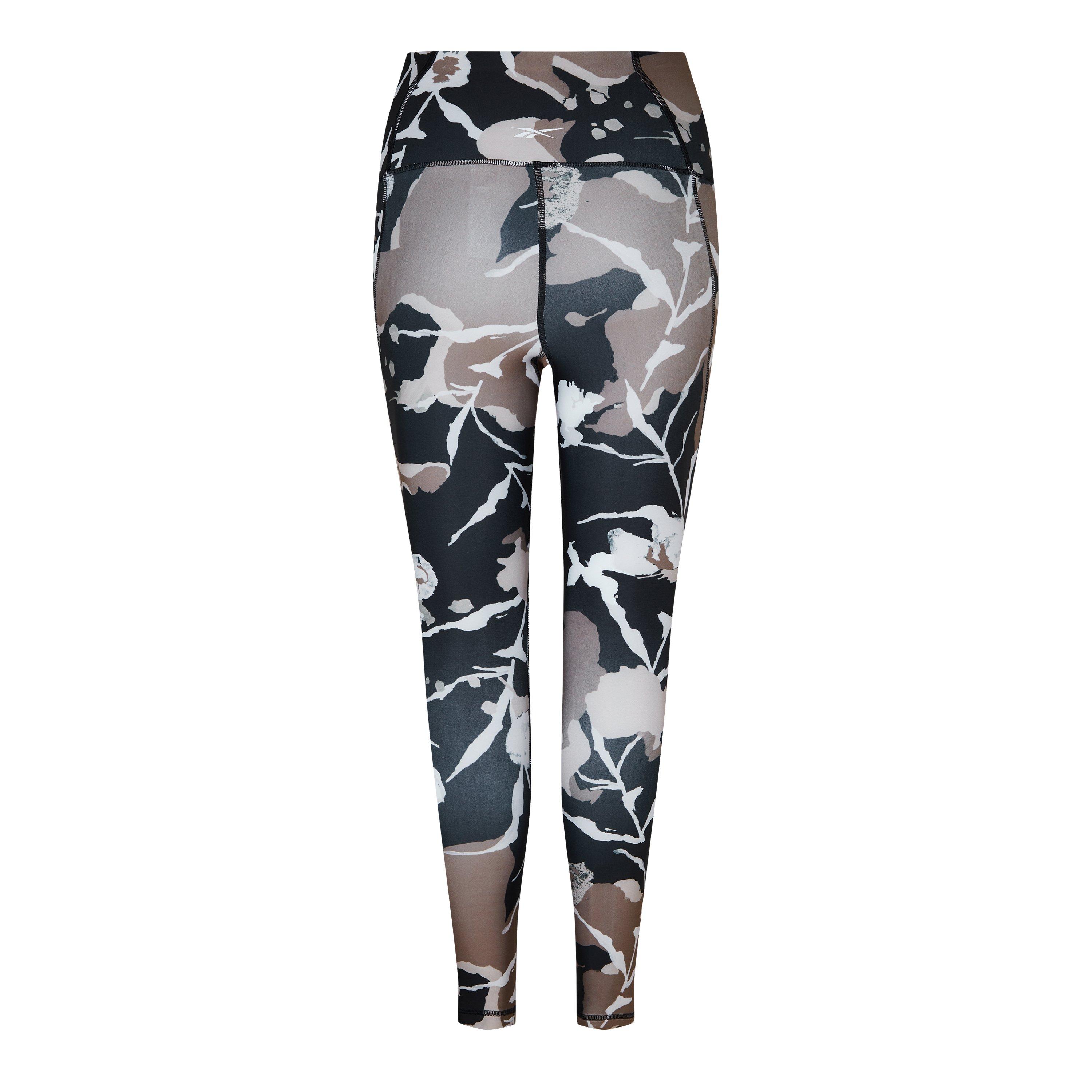 Zwart - Reebok - Printed Performance Gym Legging - 2